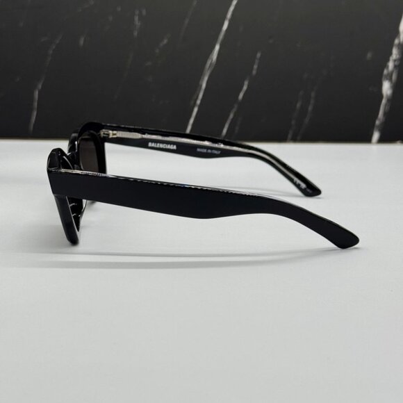 NEW BB0230S 001 BALENCIAGA BLACK CAT EYE WOMEN BALENCIAGA SUNGLASSES - Picture 7 of 11